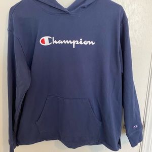CHAMPION Hooded Long Sleeve Shirt